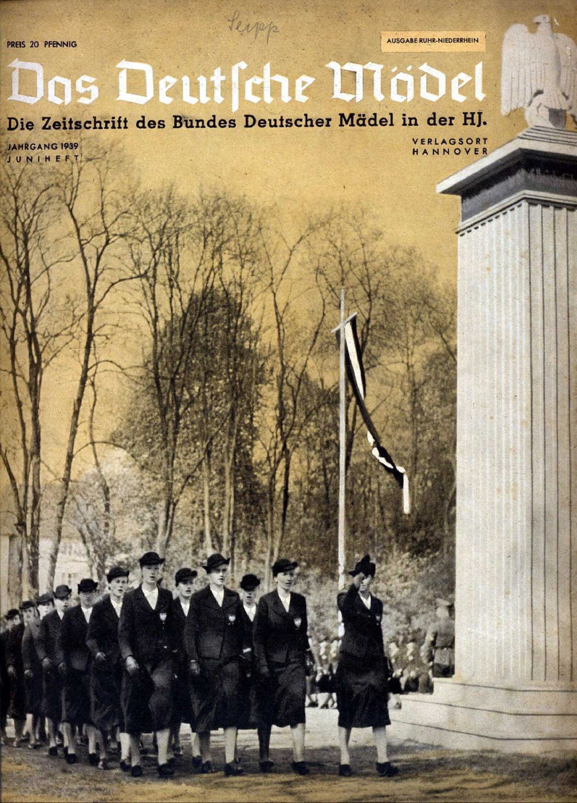 Das Deutsche Mädel - 1939 Juni (32 S., Scan, Fraktur)