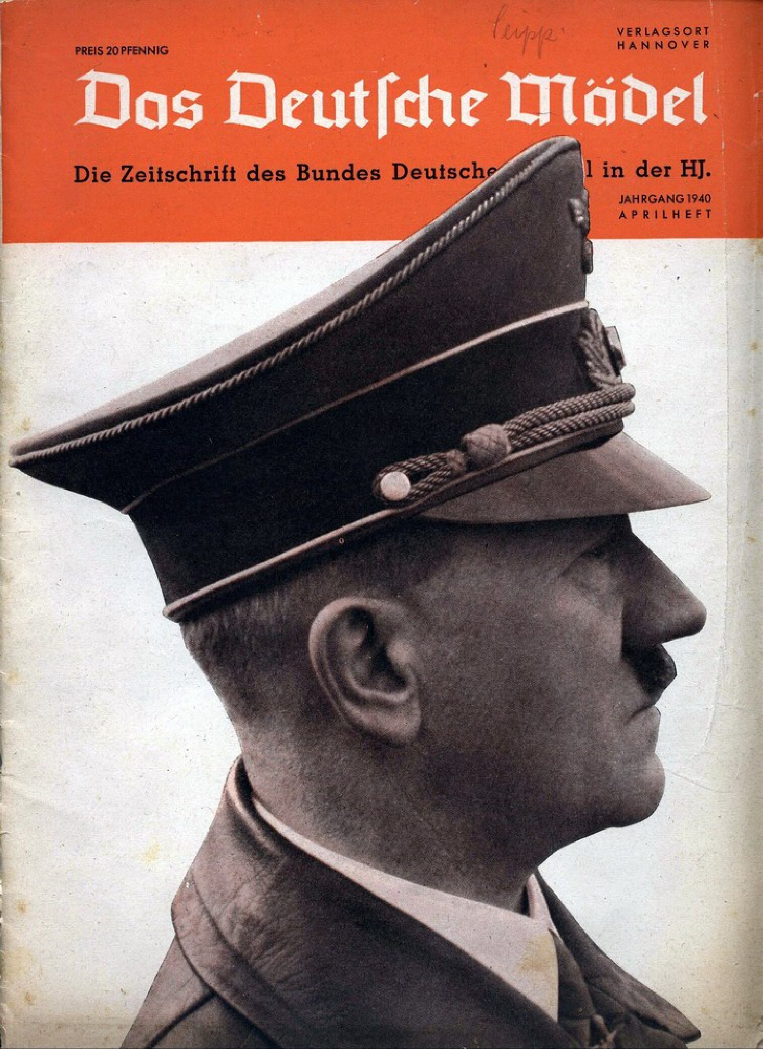 Das Deutsche Mädel - 1940 April (40 S., Scan, Fraktur)