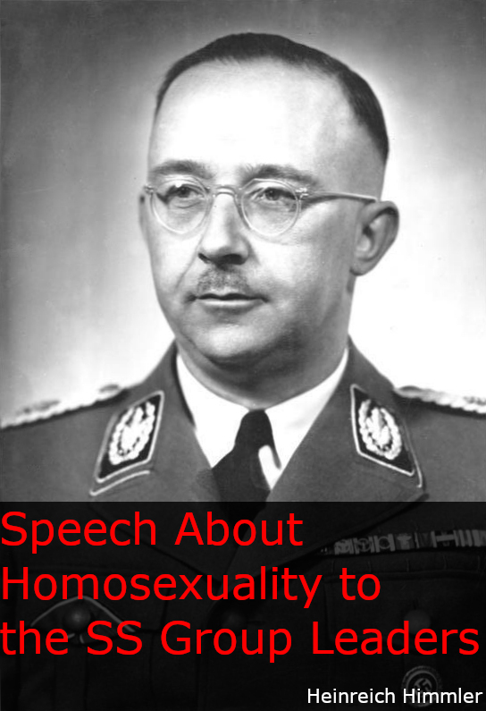 Speech about Homosexuality to the SS Group Leaders
